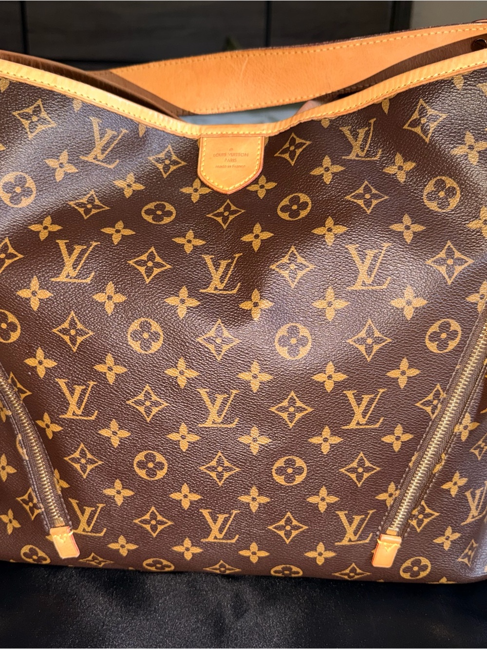 Louis Vuitton Monogram Canvas Hobo Bag in Brown Delightful GM - Picture 4 of 9